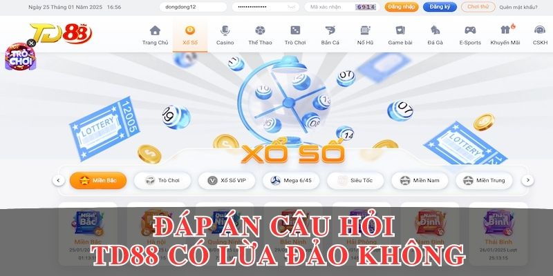 Đáp án câu hỏi TD88 có lừa đảo không